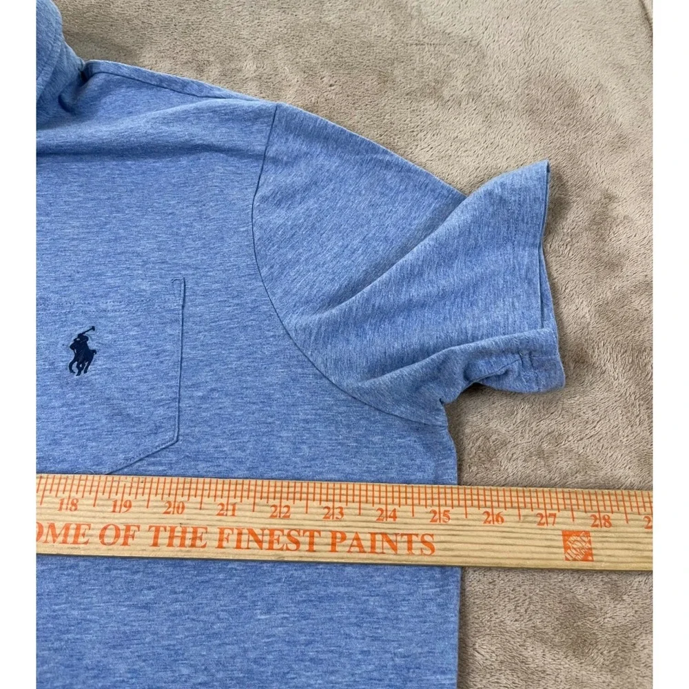 Polo Ralph Lauren Performance Polo Shirt Men's XL Blue Heather Classic Fit EUC